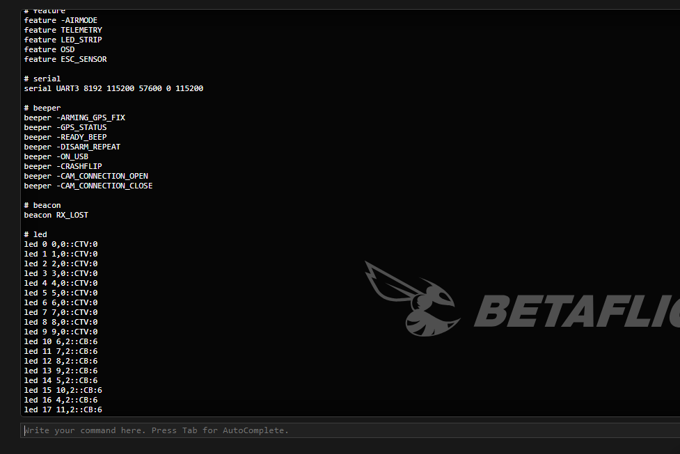 CLI Dumps for my Quads